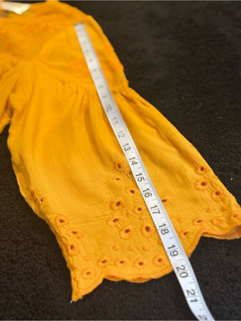 Haute Hippie Sunflower Yellow Embroidered Peasant Tunic - Picture 8 of 13
